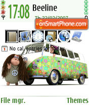 Hippie Sheeps tema screenshot