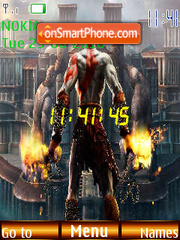 Capture d'écran God Of War Clock thème