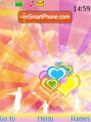 Hearts Theme tema screenshot