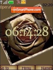 Bronze rose es el tema de pantalla