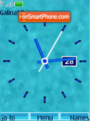 Analog clock anim theme screenshot