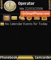 Satio Gold tema screenshot