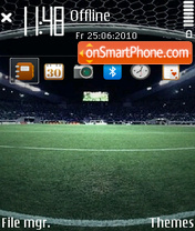 Capture d'écran World cup 2012 thème