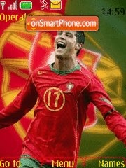 C Ronaldo With Tone theme screenshot