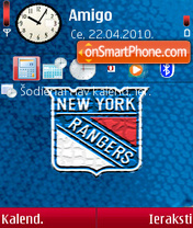 New York Rangers 02 es el tema de pantalla