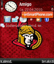 Ottawa Senators 01 theme screenshot