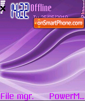 Скриншот темы Waves Purple