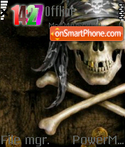 Skull 06 tema screenshot