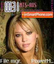 Hilary Duff Theme-Screenshot