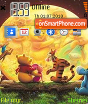 Pooh Moon View tema screenshot