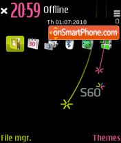 S60 Black 1.1 tema screenshot