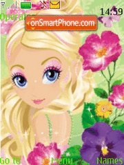 Скриншот темы Barbie Fairy