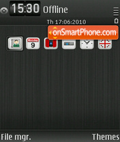 Скриншот темы Gray on Gray FP1 01