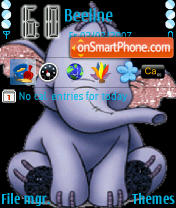 Blue Elephant tema screenshot