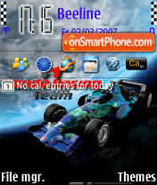 Скриншот темы Honda Racing 2007 240 yI