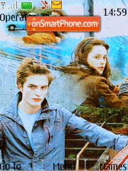 Capture d'écran Edward and Bella thème