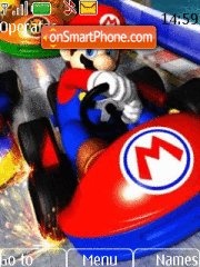Скриншот темы Mario Kart Wii