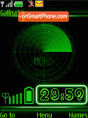 Nokia clock $ idicators anim tema screenshot
