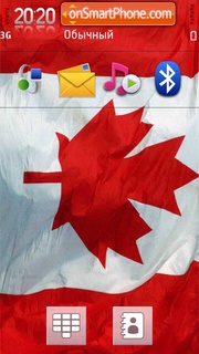 Canada Flag es el tema de pantalla