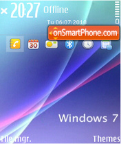 My win7 es el tema de pantalla