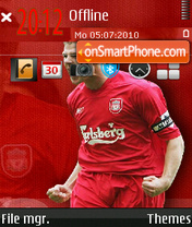 Steven Gerrard 02 es el tema de pantalla