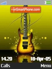 Lumines guitar es el tema de pantalla