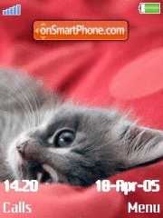 Pensive Kitten tema screenshot