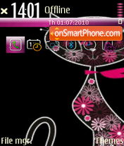 Pinky Kitty theme screenshot