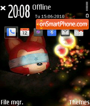 Raccoon dog 01 theme screenshot