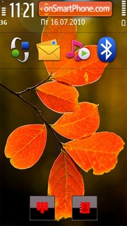 Red Leaves tema screenshot