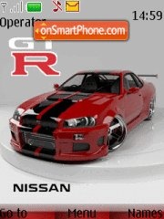 Скриншот темы Nissan Gtr 12