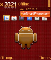 Golden android es el tema de pantalla