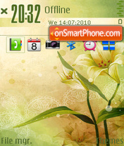 Flower of spring 01 es el tema de pantalla