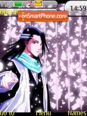 Скриншот темы Byakuya Kuchiki