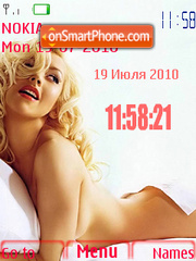 Скриншот темы Christina Aguilera