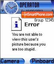 Error tema screenshot