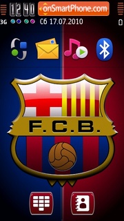 Скриншот темы Barca Fc