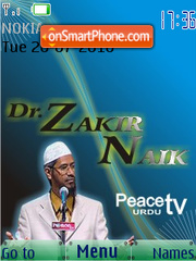 Capture d'écran Dr. Zakir Naik SWF thème