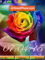 Iridescent roses theme screenshot