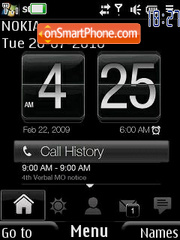 Techno Clock tema screenshot