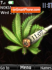 Скриншот темы Weeds Clock
