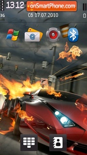 Red Ferrari V2 theme screenshot