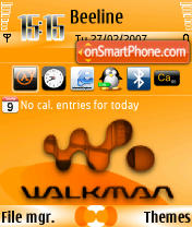 Walkman2 240 yI es el tema de pantalla