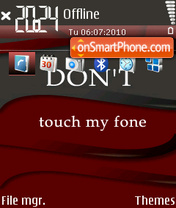 Capture d'écran MyPhone 01 thème