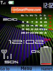 Скриншот темы Calender Battery