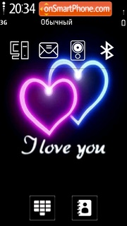 Скриншот темы I Love U 08