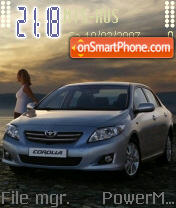 Corolla tema screenshot