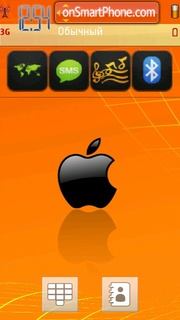 Capture d'écran Orange Apple thème