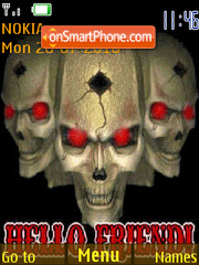 Skulls 333 tema screenshot