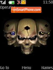 Skulls tema screenshot